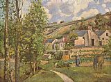 Camille Pissarro Paysage pres de Pontoise 1874 painting
